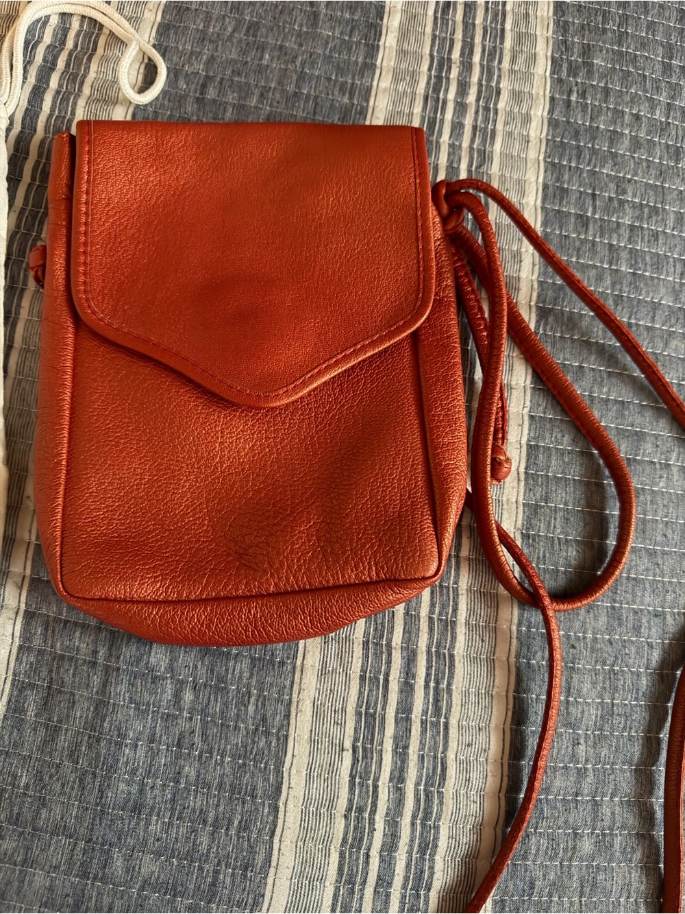 Arche Red Leather Crossbody with Flap